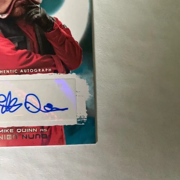 Star Wars 2017 Journey to the Force Awakens Nien Nunb Autographed Card - Picture 6 of 6